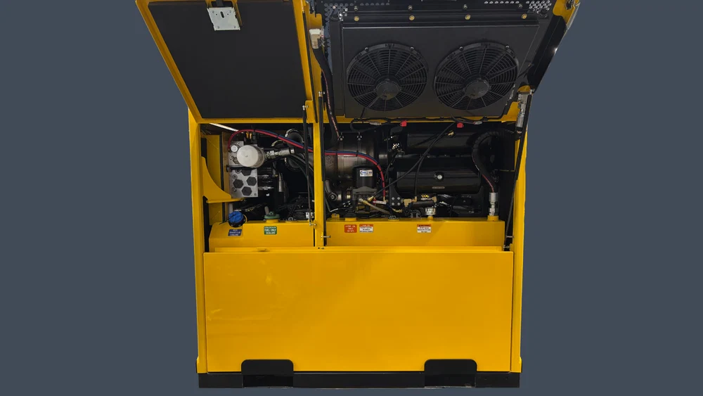 Engine-mounted air compressor with dryer u0026 tanks; solenoid parking-brake release; proportional brake control dial; air horn